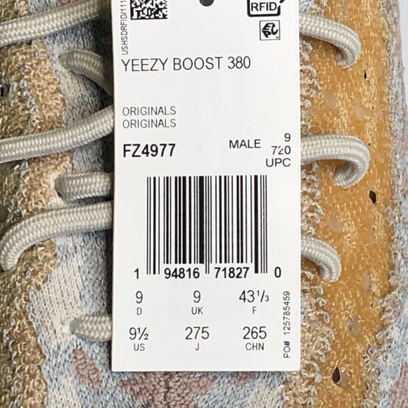 Yeezy 380 Reflective Pepper Sz 9.5 sneakers DS - Picture 8 of 10